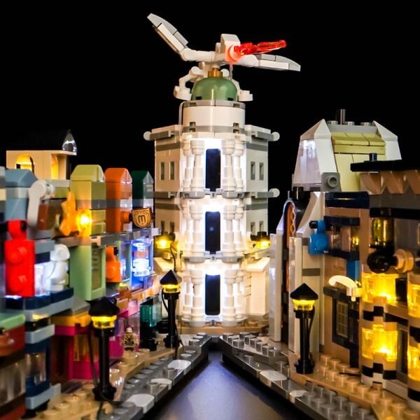 Lego Harry Potter Diagon Alley Wizarding Shops 76444 için Aydınlatma Kiti