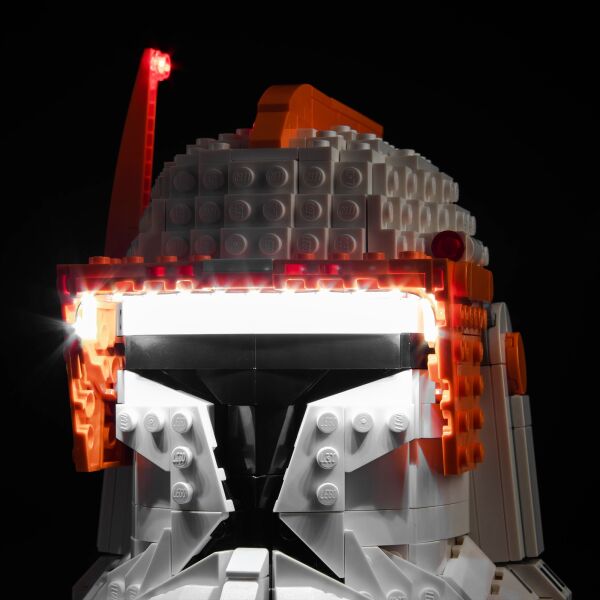 Lego Star Wars Clone Commander Cody Helmet 75350 için Aydınlatma Kiti