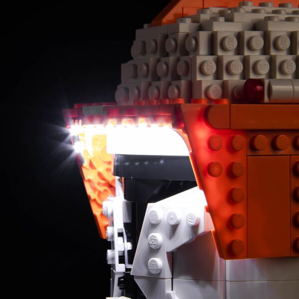 Lego Star Wars Clone Commander Cody Helmet 75350 için Aydınlatma Kiti