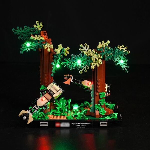Lego Star Wars Endor Speeder Chase Diorama 75353 için Aydınlatma Kiti
