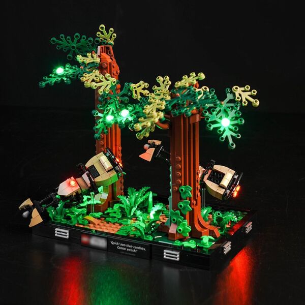 Lego Star Wars Endor Speeder Chase Diorama 75353 için Aydınlatma Kiti