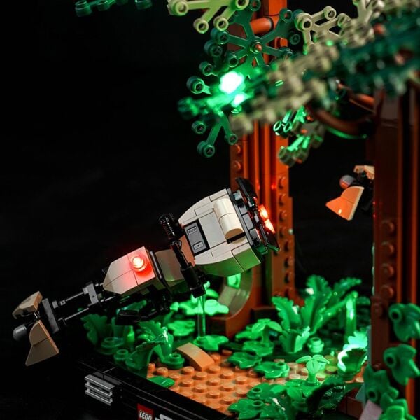 Lego Star Wars Endor Speeder Chase Diorama 75353 için Aydınlatma Kiti