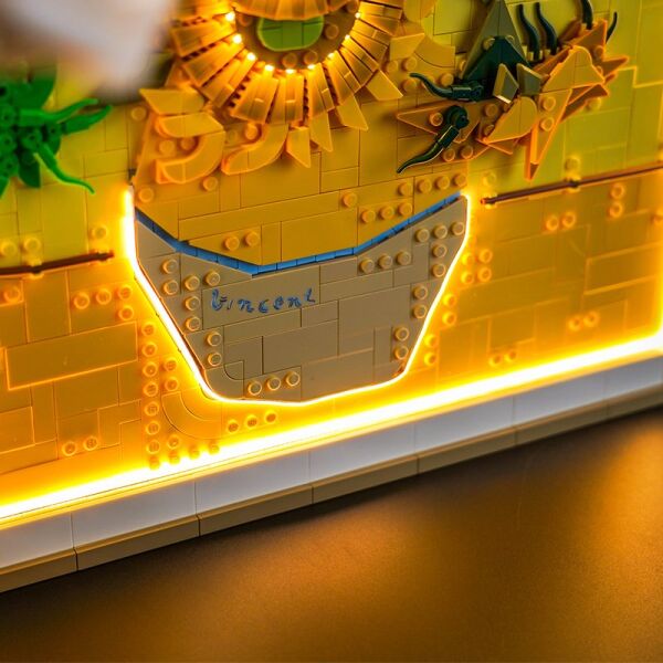 Lego Art Vincent van Gogh - Sunflowers 31215 için Aydınlatma Kiti