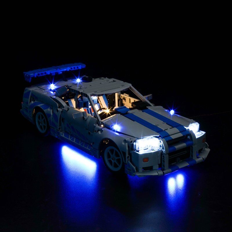 Lego Technic 2 Fast 2 Furious Nissan Skyline GT-R (R34) 42210 için Aydınlatma Kiti