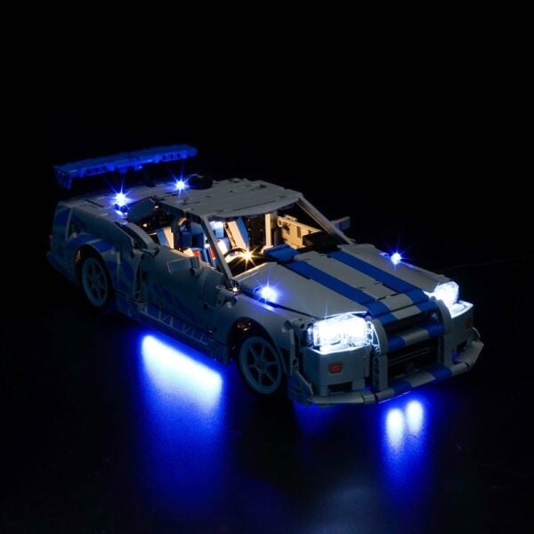 Lego Technic 2 Fast 2 Furious Nissan Skyline GT-R (R34) 42210 için Aydınlatma Kiti