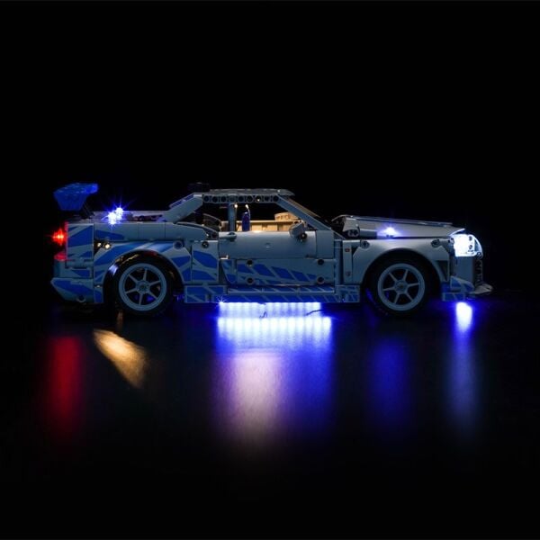 Lego Technic 2 Fast 2 Furious Nissan Skyline GT-R (R34) 42210 için Aydınlatma Kiti