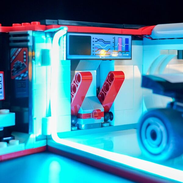 Lego City F1 Garage & Mercedes-AMG & Alpine Cars 60444 için Aydınlatma Kiti