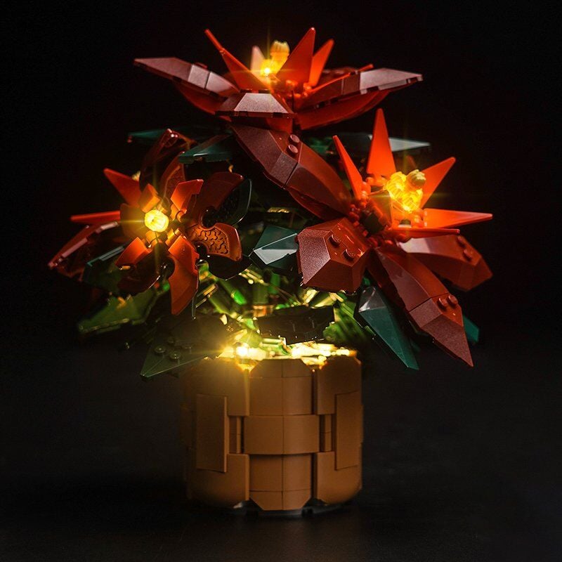 LEGO 10370 Poinsettia (Atatürk Çiçeği) İçin Aydınlatma Kiti