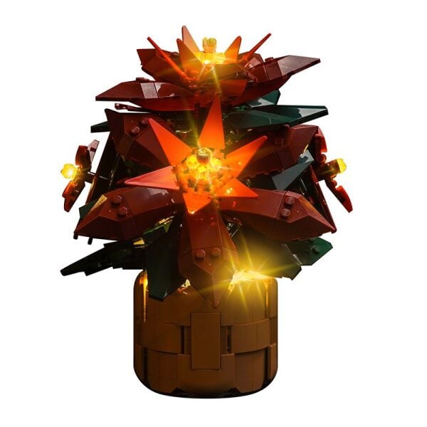 LEGO 10370 Poinsettia (Atatürk Çiçeği) İçin Aydınlatma Kiti