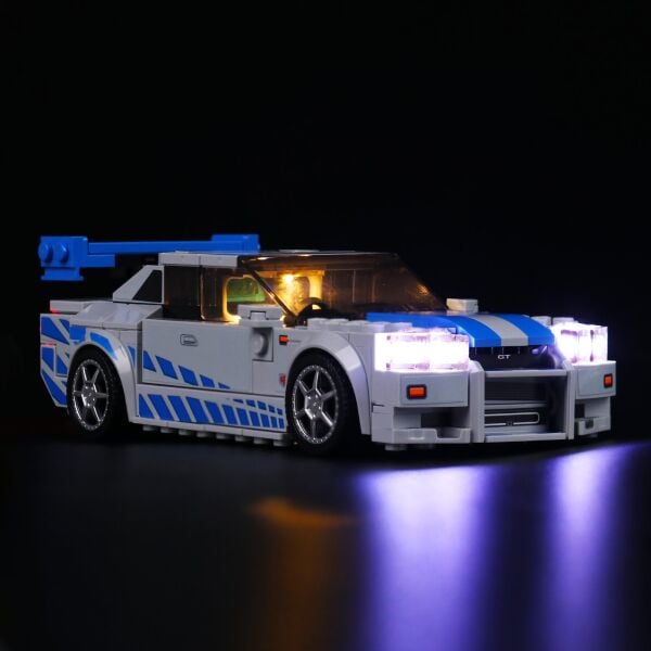 LEGO 76917 2 Fast 2 Furious Nissan Skyline GT-R (R34) İçin Aydınlatma Kiti