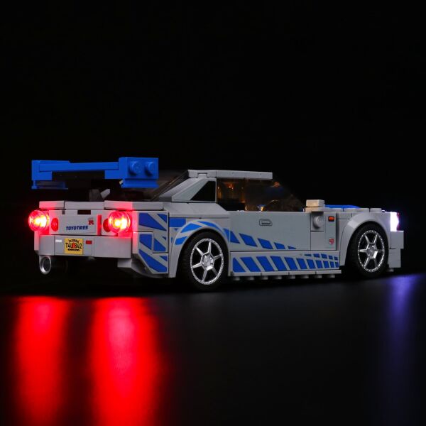 LEGO 76917 2 Fast 2 Furious Nissan Skyline GT-R (R34) İçin Aydınlatma Kiti