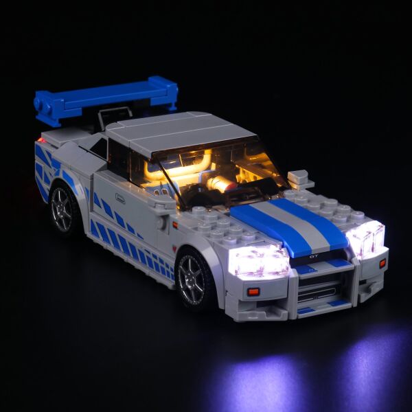 LEGO 76917 2 Fast 2 Furious Nissan Skyline GT-R (R34) İçin Aydınlatma Kiti