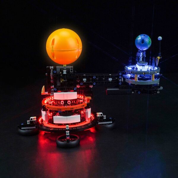 Planet Earth and Moon in Orbit 42179