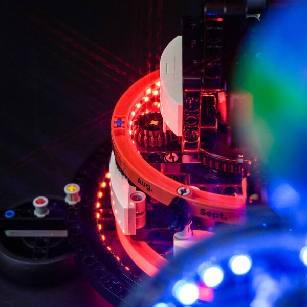 Planet Earth and Moon in Orbit 42179