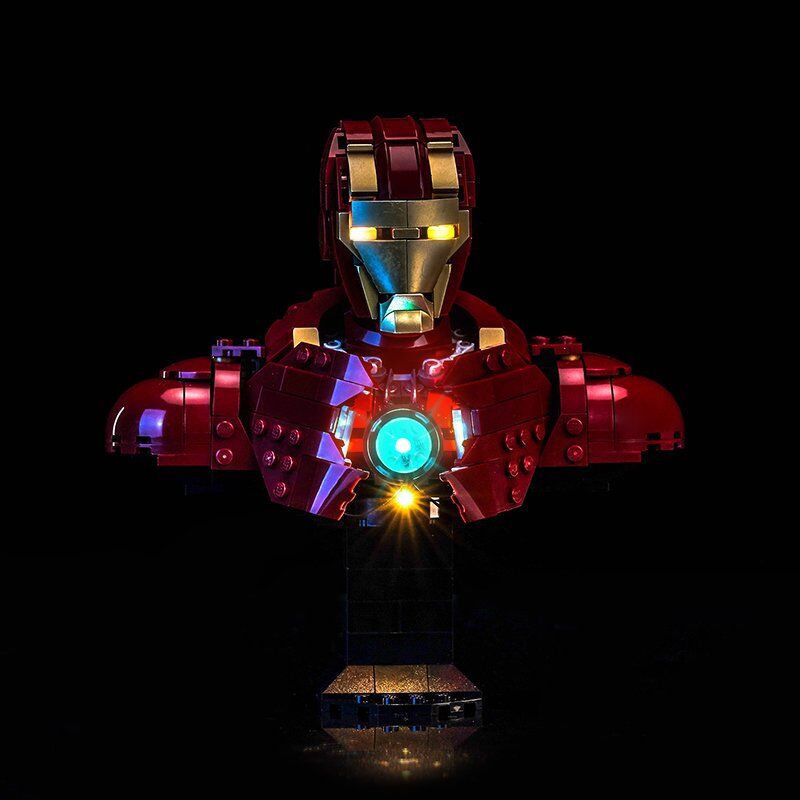 LEGO 76327 Marvel Iron Man MK4 Bust İçin Aydınlatma Kiti