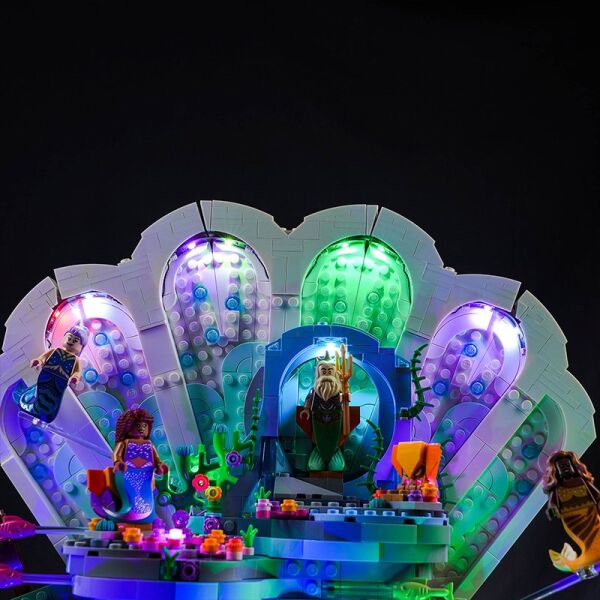 Lego Disney The Little Mermaid Royal Clamshell 43225 için Aydınlatma Kiti