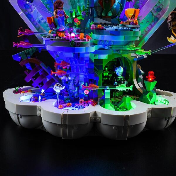 Lego Disney The Little Mermaid Royal Clamshell 43225 için Aydınlatma Kiti