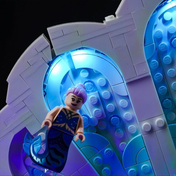 Lego Disney The Little Mermaid Royal Clamshell 43225 için Aydınlatma Kiti